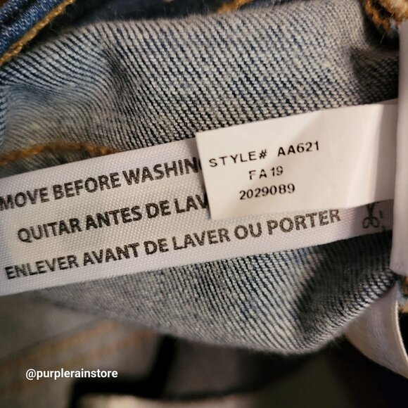 Madewell Jeans Size 26 Curvy High Rise Skinny Tummy Control Moreaux Wash AA621 - Picture 7 of 13